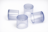 Ponteira 1" Externa PVC – Transparente – 4 unid