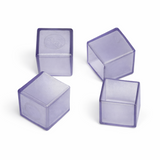 Ponteira em PVC Transparente – Externa 30x30 – 4 unid