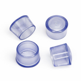 Ponteira 5/8" Externa PVC – Transparente – 4 unid